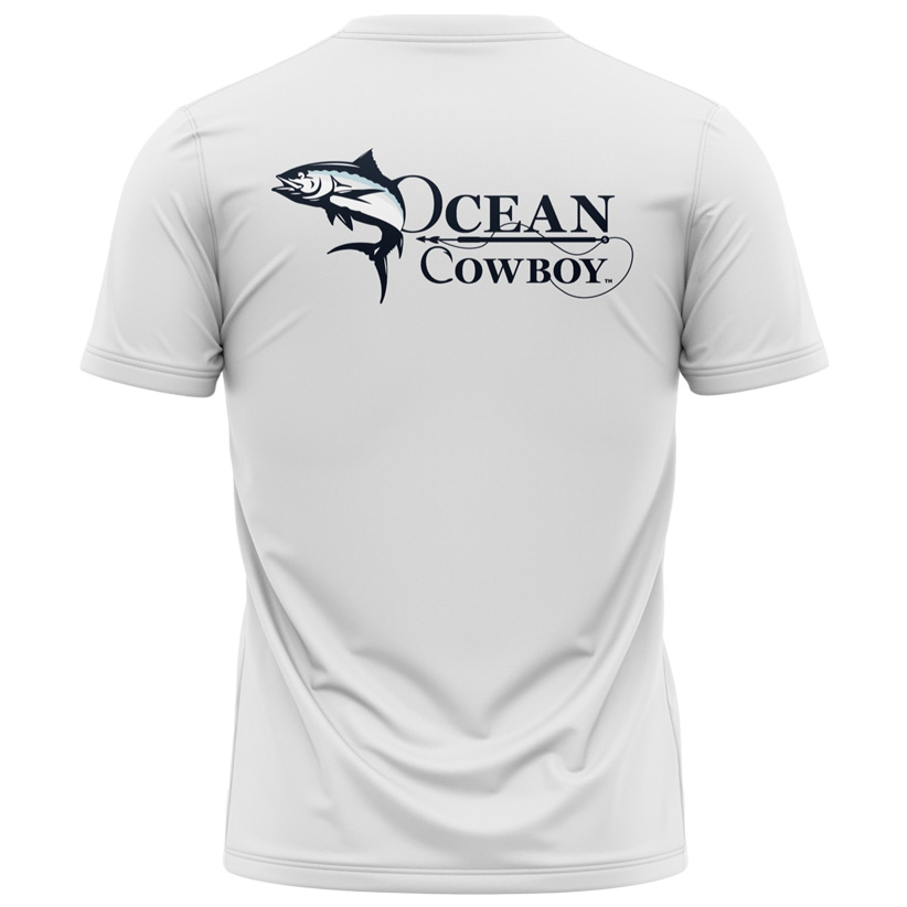Short Sleeve Performance Shirts - White Back