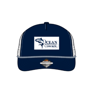 Trucker Hat Regular Patch w?Rope-navy-1