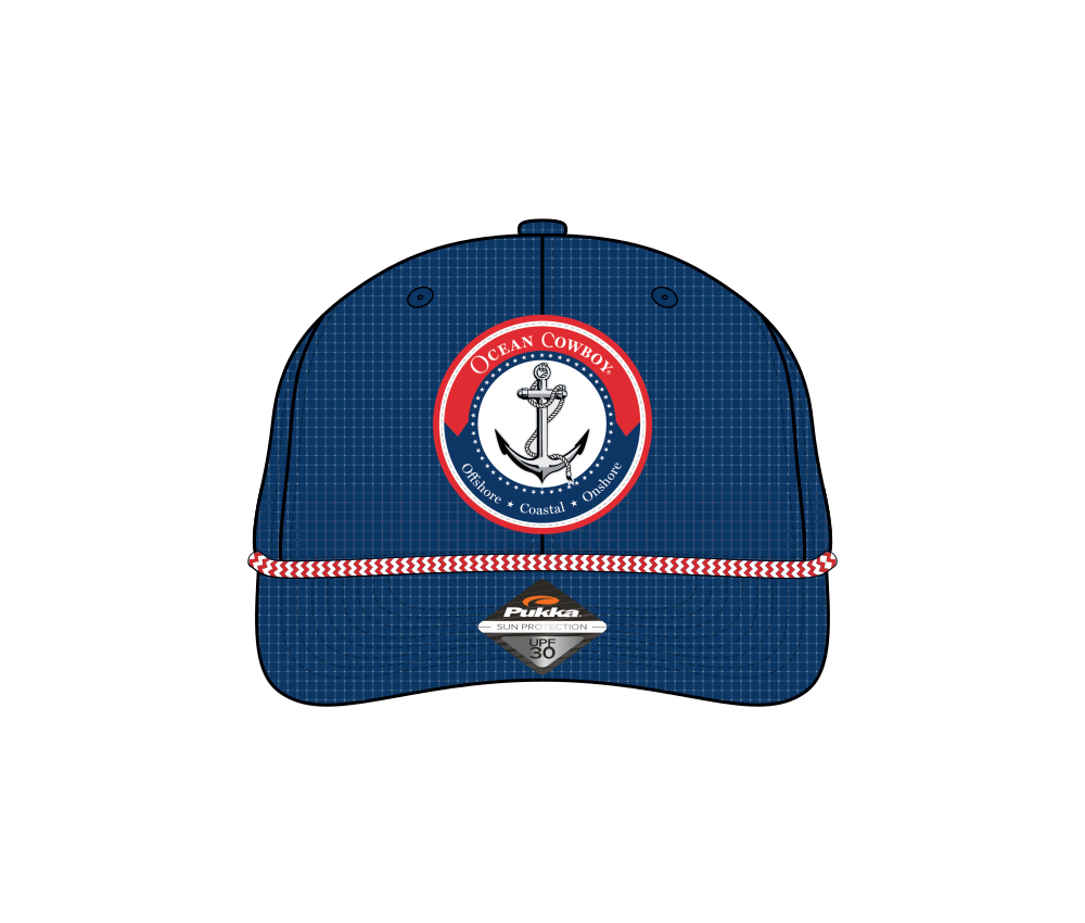 Trucker Hats - Anchor Patch - Rope-navy-1